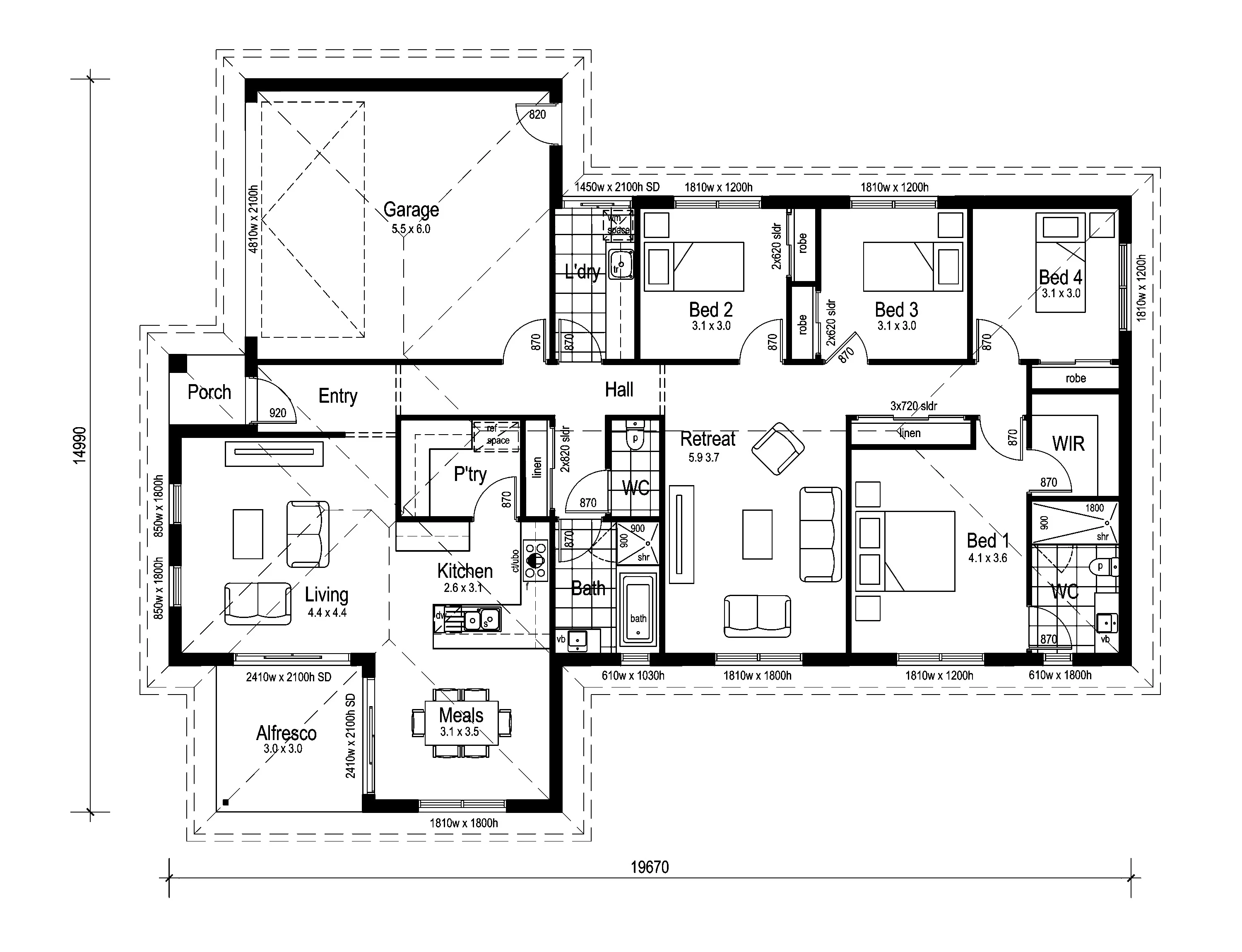 Banksia 220 floor plan