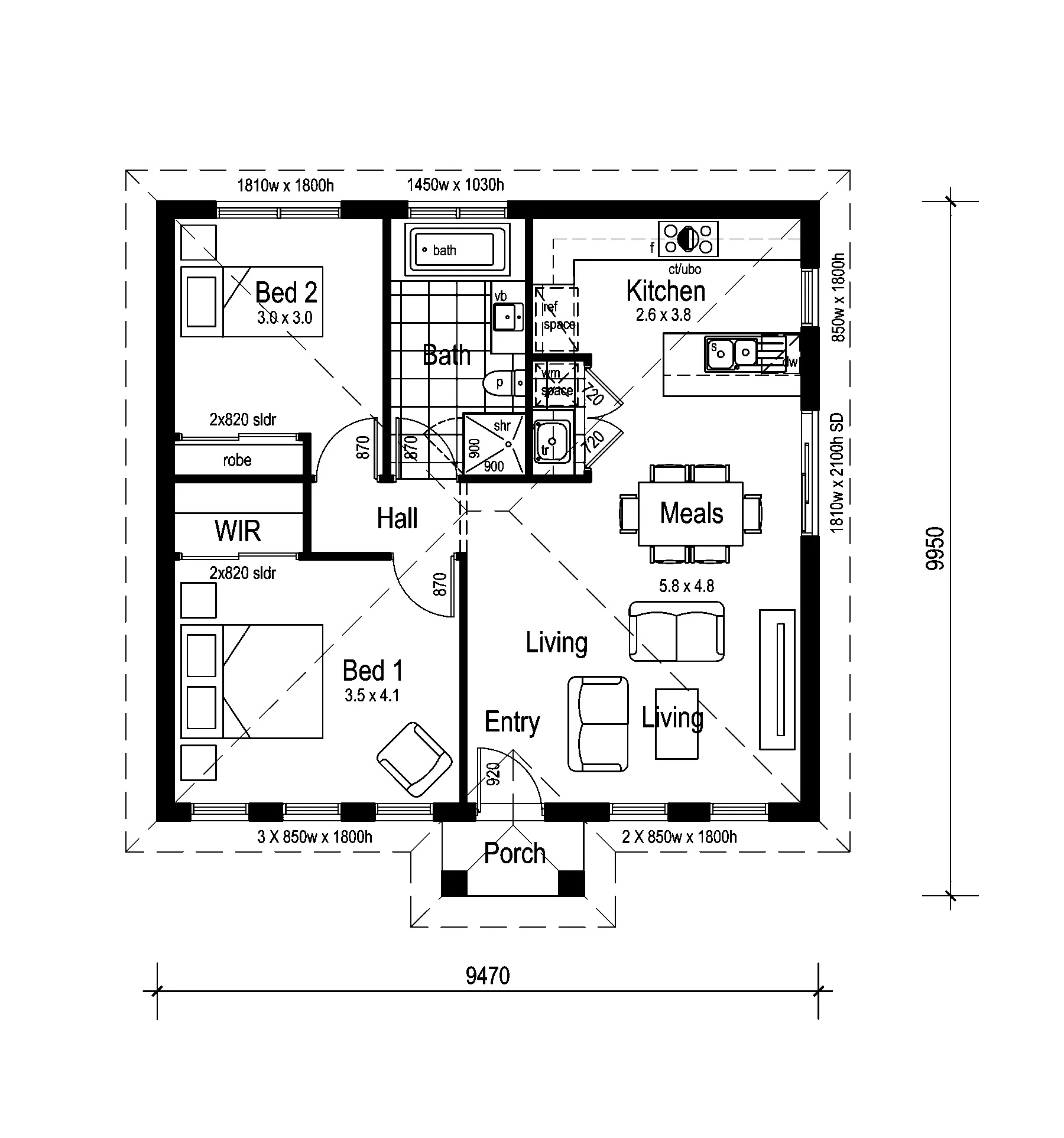 Boronia 86 floor plan