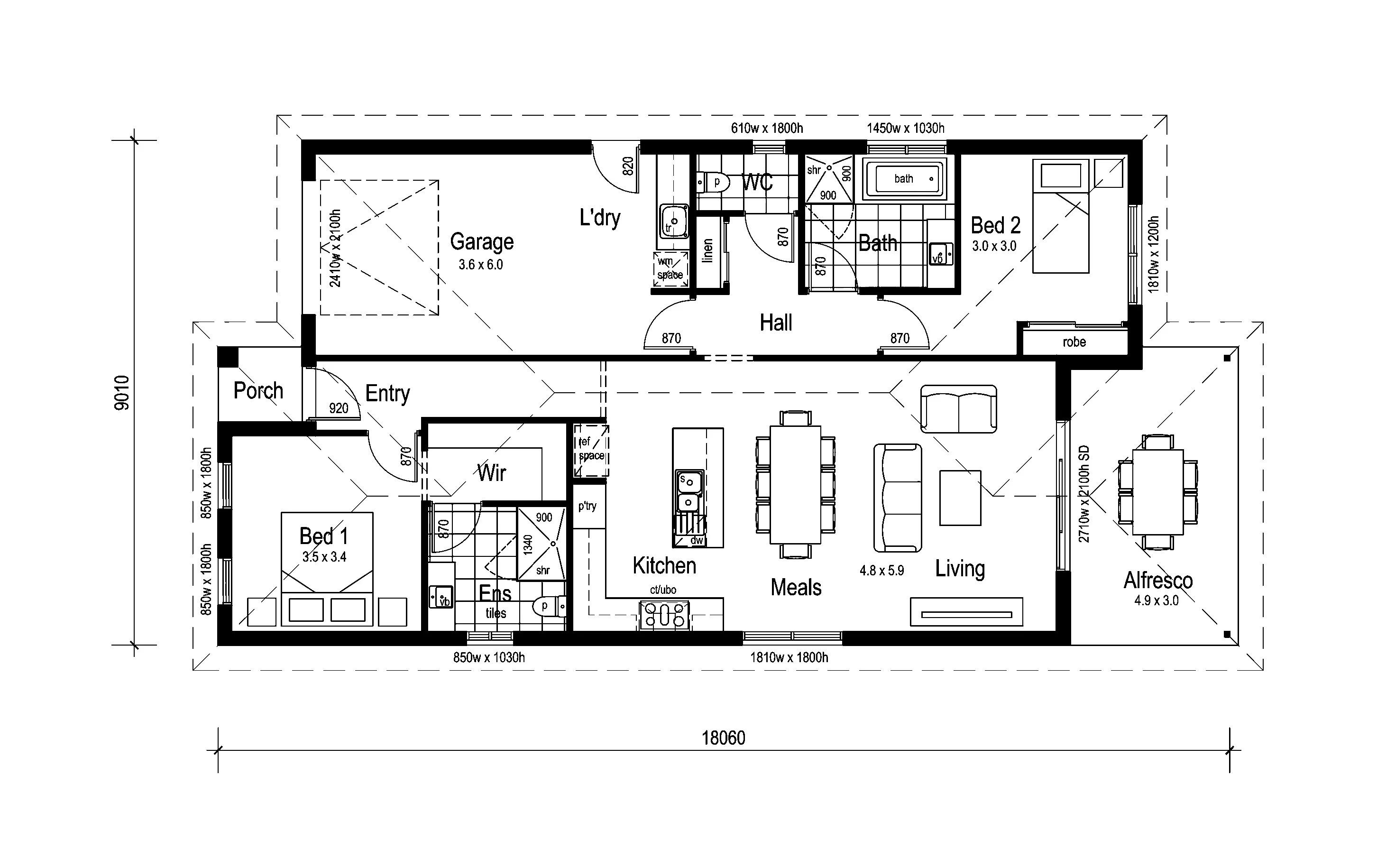 Waratah 151 floor plan