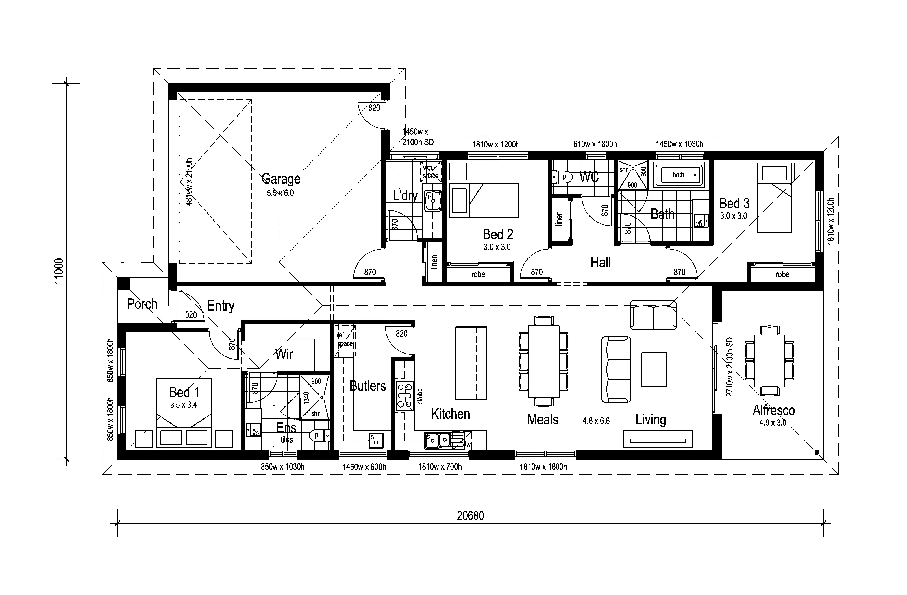 Waratah 193 floor plan