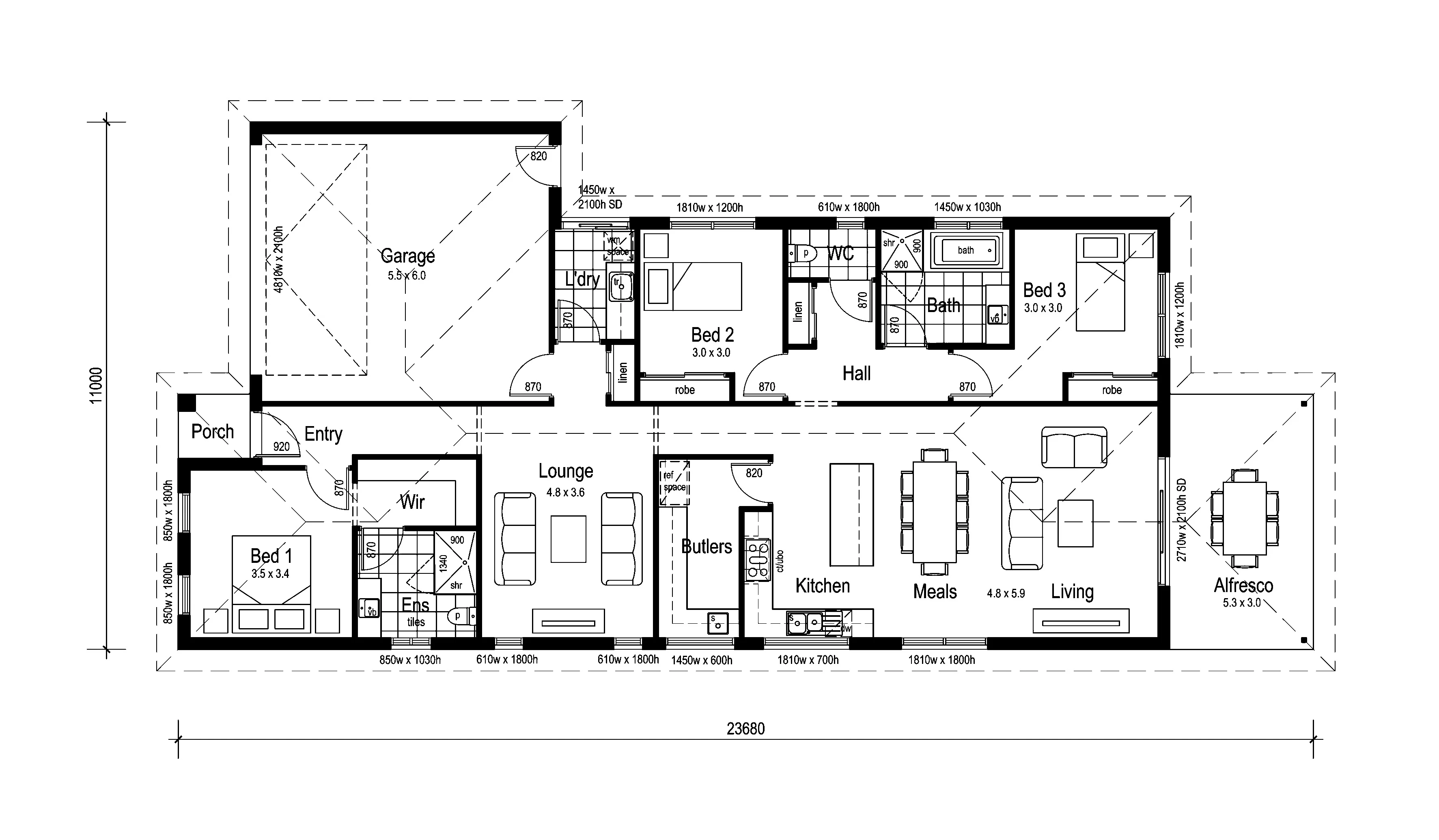 Waratah 209 floor plan